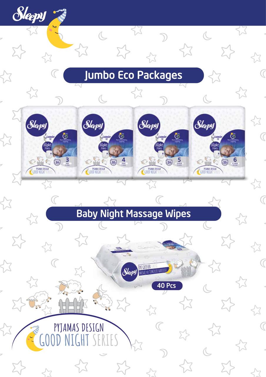 Подгузники-трусики детские Sleepy Night maxi 4 7-16 кг 30 шт. (000005905) - фото 5