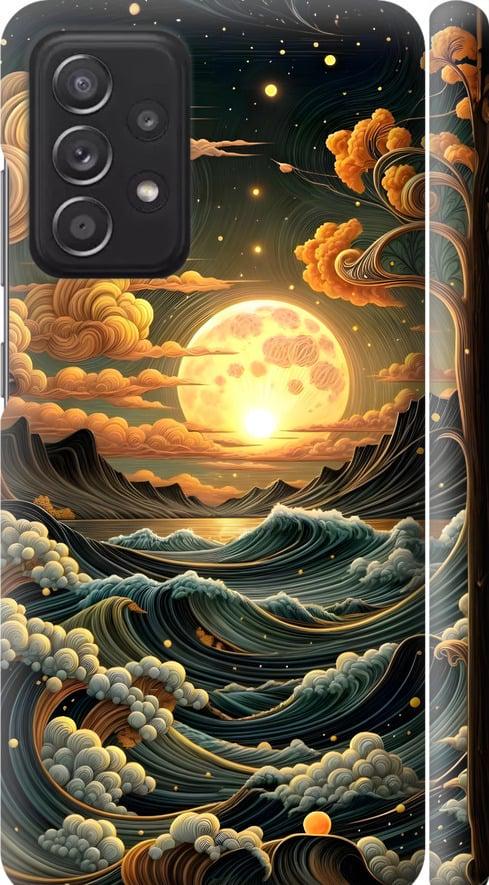 Чехол на Samsung Galaxy A52s 5G A528B Арт волны (6332m-2583-42517)