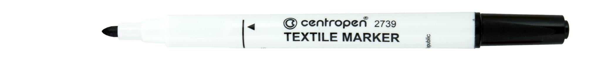 Маркер Centropen для текстилю Чорний (2739)