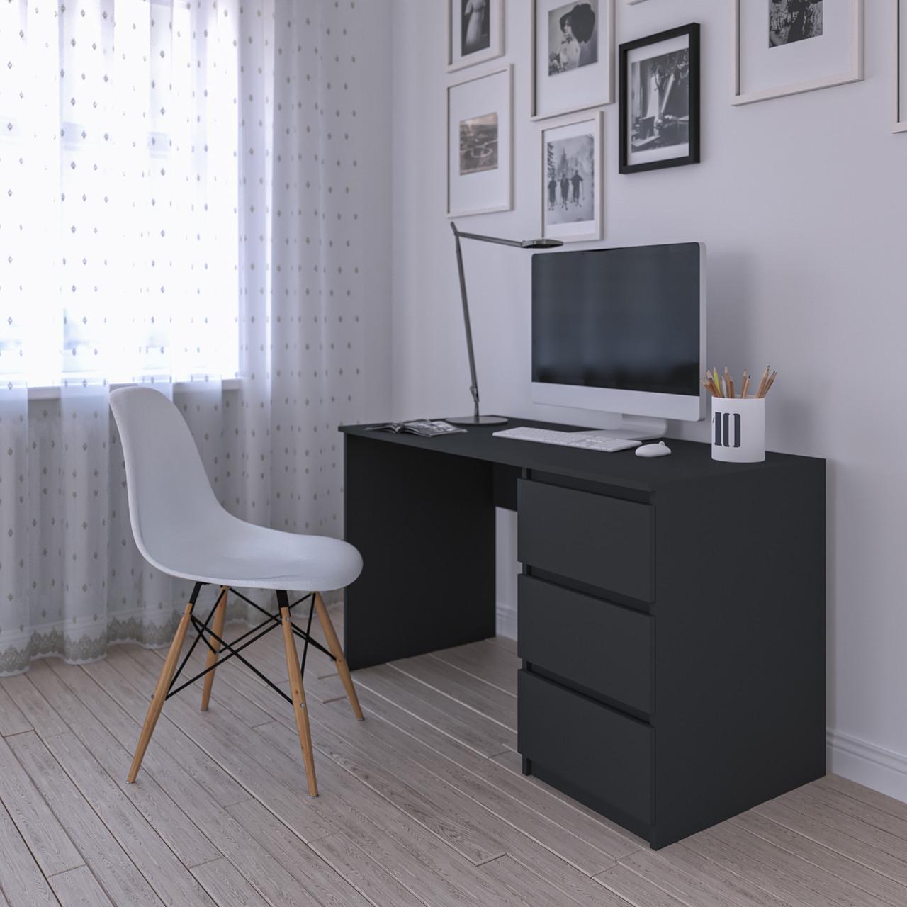 Стіл комп’ютерний з тумбою Вайс R-1 1200х600х755 мм Антрацит (30469160) - фото 2 Стіл комп’ютерний з тумбою Вайс R-1 1200х600х755 мм Антрацит (30469160) - фото 2