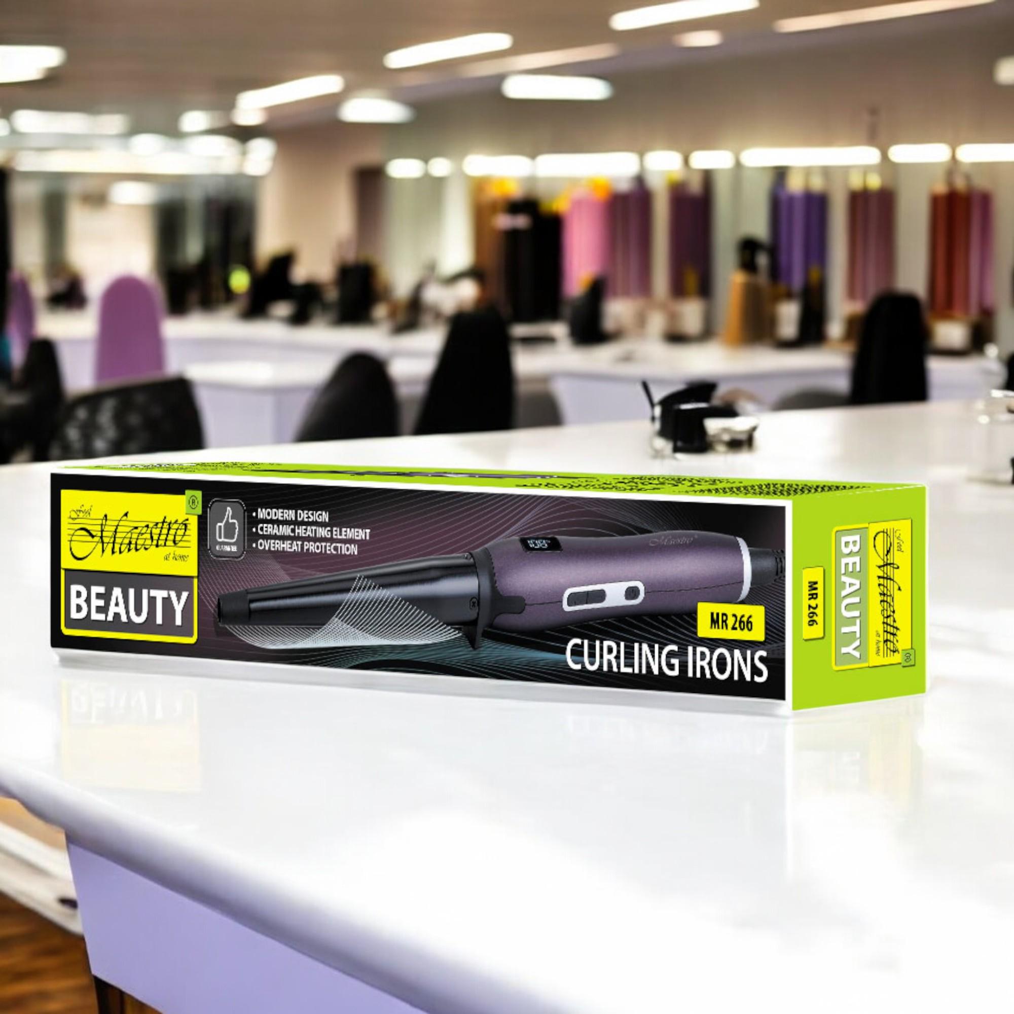 Плойка-локон конусная Maestro MR-266 45 Вт Black (P_MR-266 Black) - фото 4