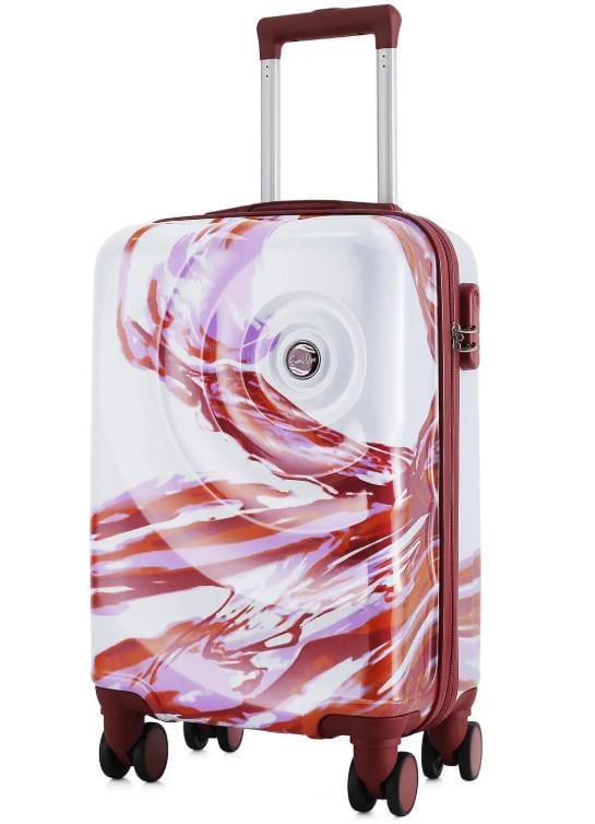 Чемодан SEMI LINE T5654-1 20" S White/Red Print (DAS302888) Чемодан SEMI LINE T5654-1 20" S White/Red Print (DAS302888)