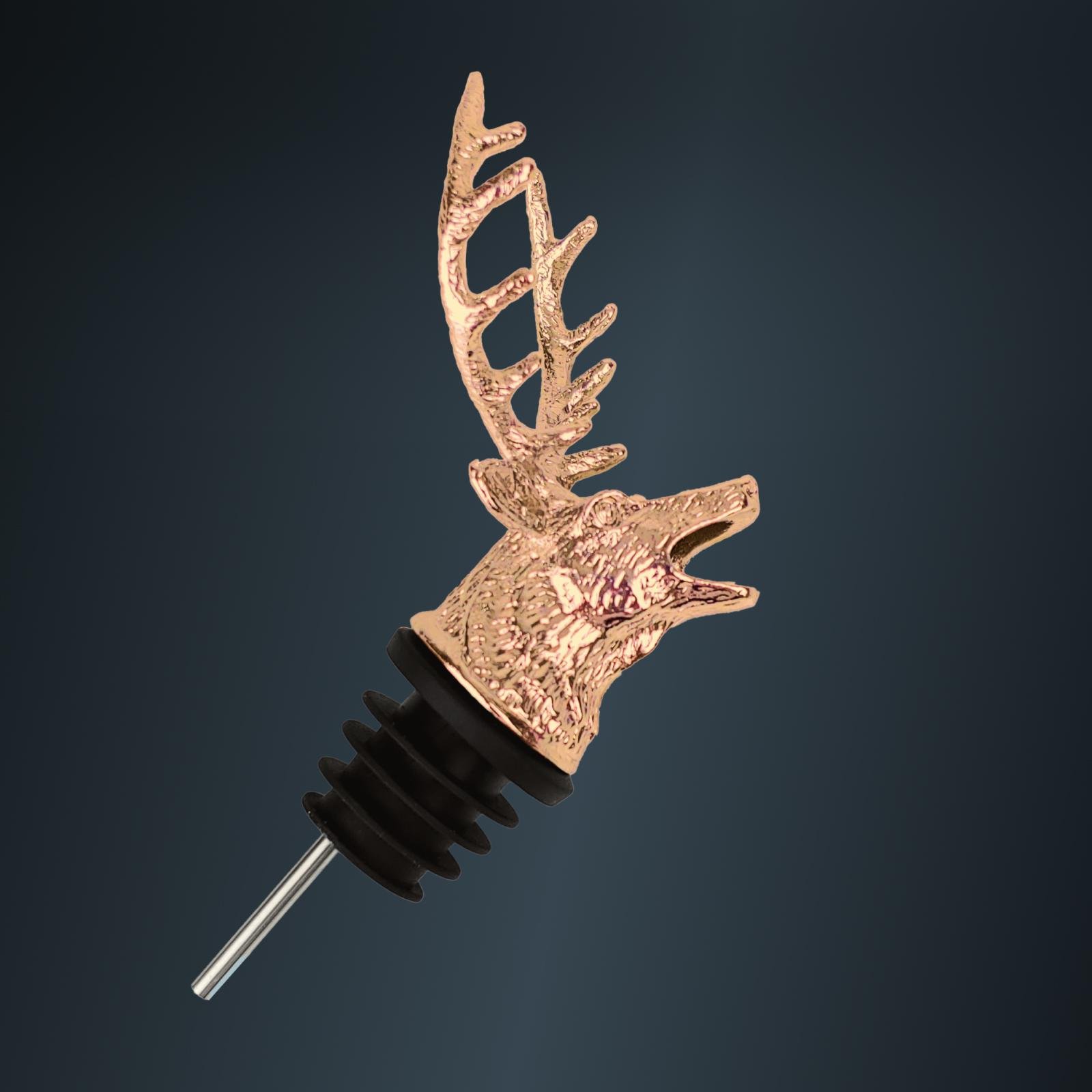 Гейзер для пляшок Olin&Olin у формі Оленя барний для коктейлів Мідний (5104-PO-d-c) - фото 3