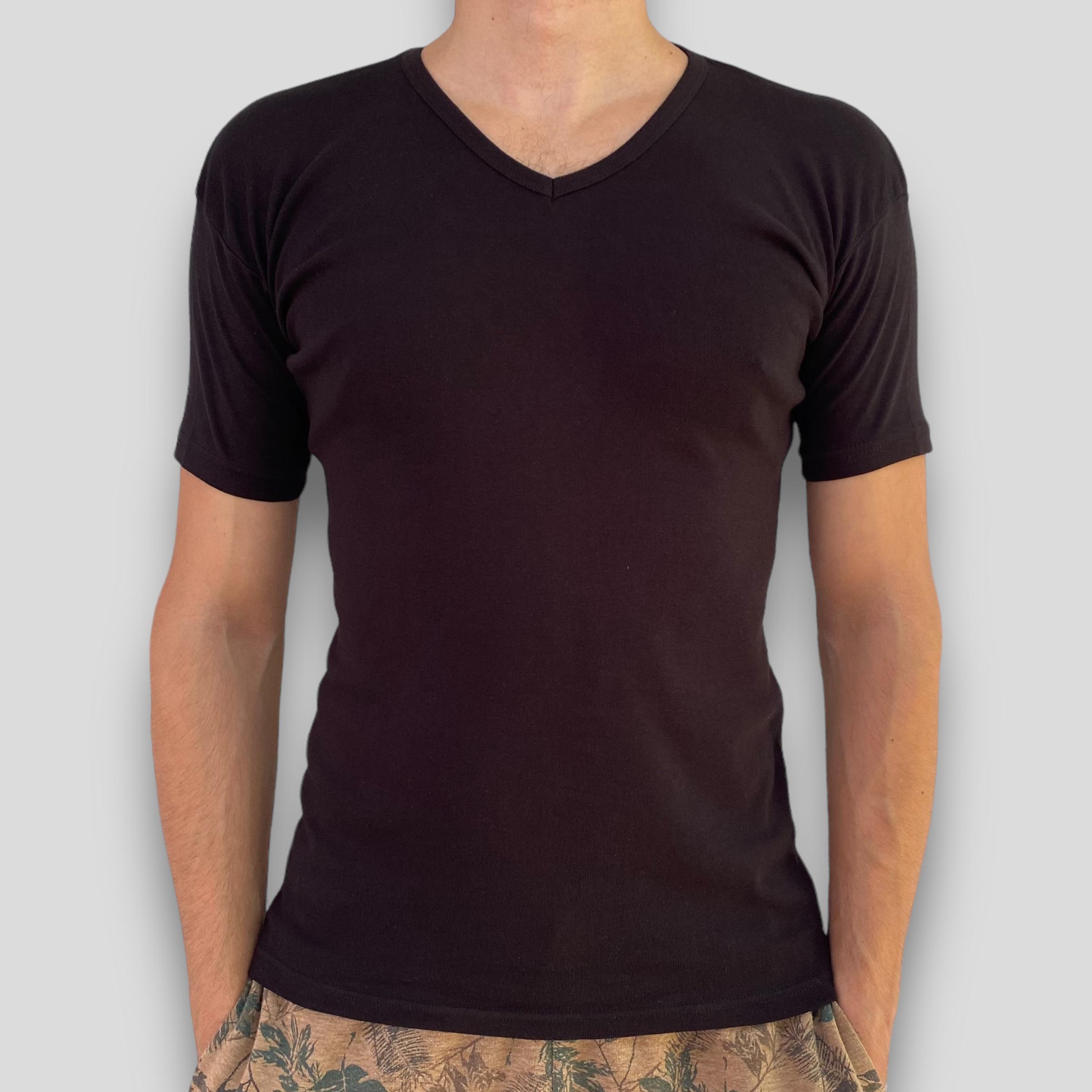 Футболка мужская базовая Namaldi с мысиком S Черный (131-Black)