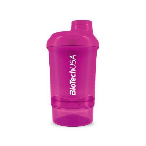 Шейкер компактный BioTech Shaker Wave Mini+ 2 in 1 300 мл Маджента