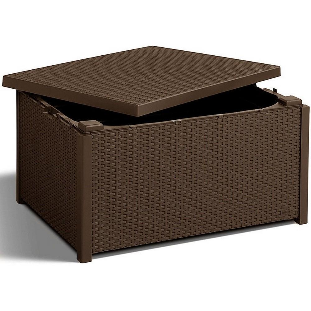 Стол-ящик садовый Keter Arica storage table Коричневый (221043) - фото 3