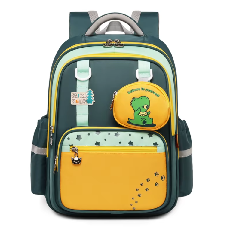 Рюкзак каркасний з ортопедичною спинкою до школи з гаманцем Зелений Рюкзак каркасний з ортопедичною спинкою до школи з гаманцем Зелений