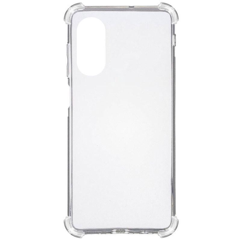 Противоударный TPU Чехол GETMAN Ease logo усиленные углы для Oppo A17 Бесцветный (Прозрачный)