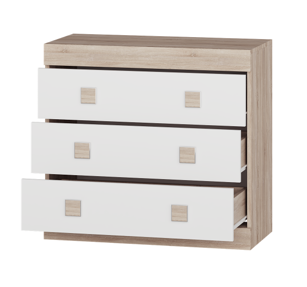 Комод комби Эверест Соната 1 80х38х75 см Венге темный/Белый (00106) - фото 1 Комод комби Эверест Соната 1 80х38х75 см Венге темный/Белый (00106) - фото 1