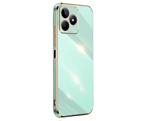 Чехол накладка Silicone Adds 6D для Realme C51 / Realme C53 / Realme Note 50 Бирюзовый