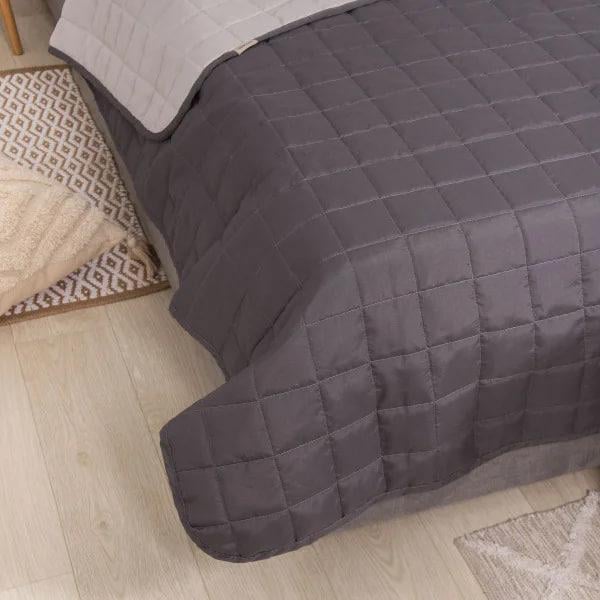 Покривало стьобане Viluta Дует 210x220 см Графіт (1537) - фото 5 Покривало стьобане Viluta Дует 210x220 см Графіт (1537) - фото 5