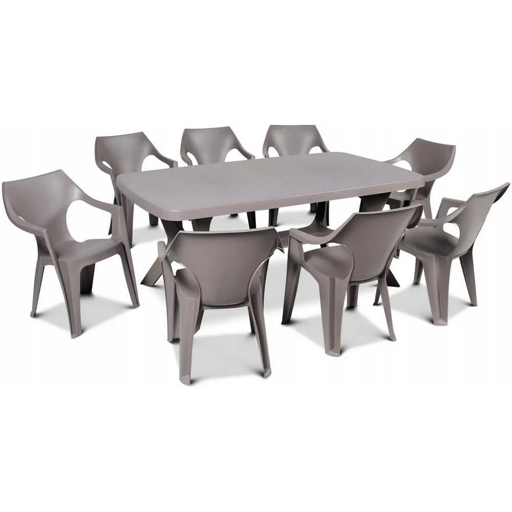 Стол садовый Keter Baltimore Капучино (228343) - фото 3 Стол садовый Keter Baltimore Капучино (228343) - фото 3