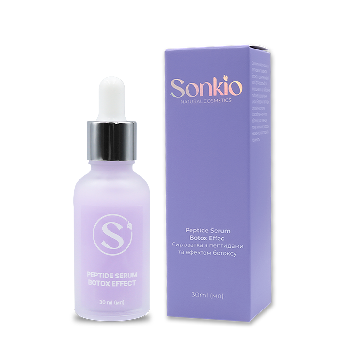 Лифтинг с пептидами и эффектом Ботокса Sonkio Natural Cosmetics Peptide serum Botox effect 30 мл (108-30)