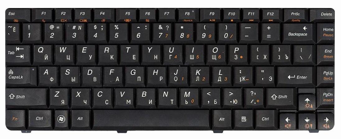 Клавиатура для ноутбука Lenovo IdeaPad G460 Black Клавиатура для ноутбука Lenovo IdeaPad G460 Black