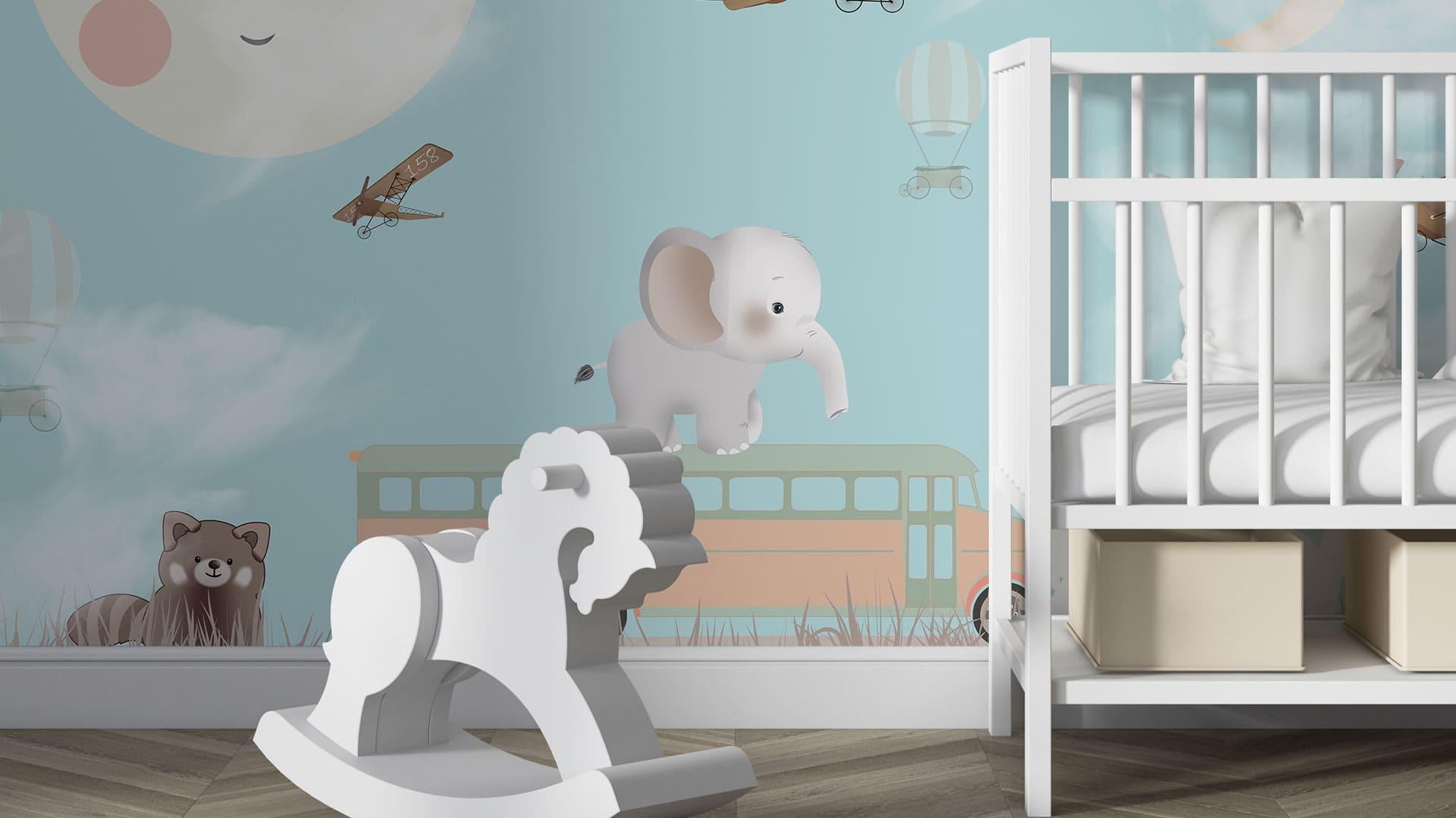 Фотообои флизелиновые Styleo Print-walls Веселая компания зверушек 0874 300х250 см (Pw-0874/2)