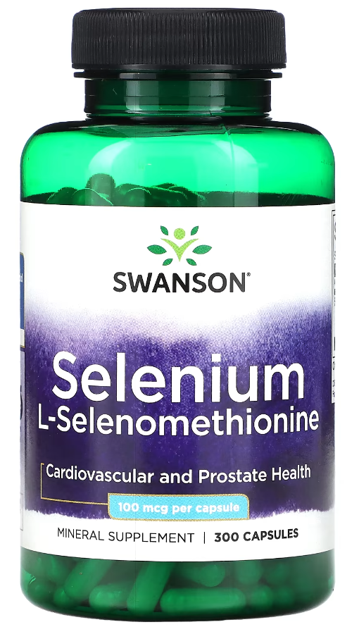 Селен Swanson Selenium L-selenomethionine 100 мкг 300 капсул