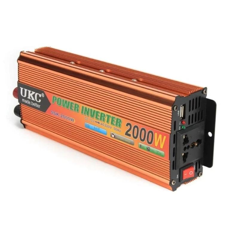 Автомобильный инвертор UKC AC/DC SSK 2000W 12V (1756374646) Автомобильный инвертор UKC AC/DC SSK 2000W 12V (1756374646)