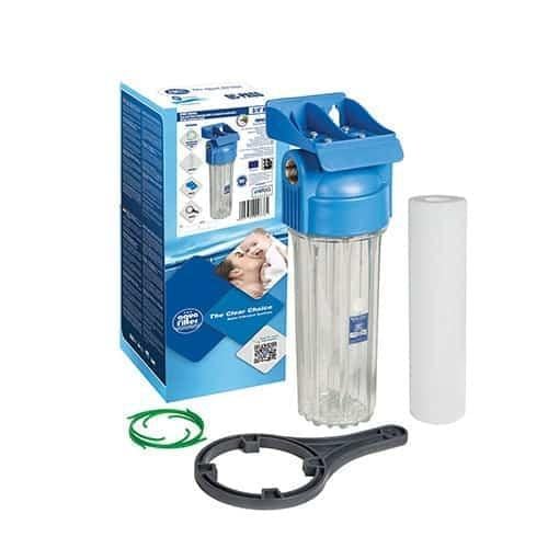Корпус фільтра Aquafilter 3/4" 10 посилений 10bar з картриджем (000023975) Корпус фільтра Aquafilter 3/4" 10 посилений 10bar з картриджем (000023975)