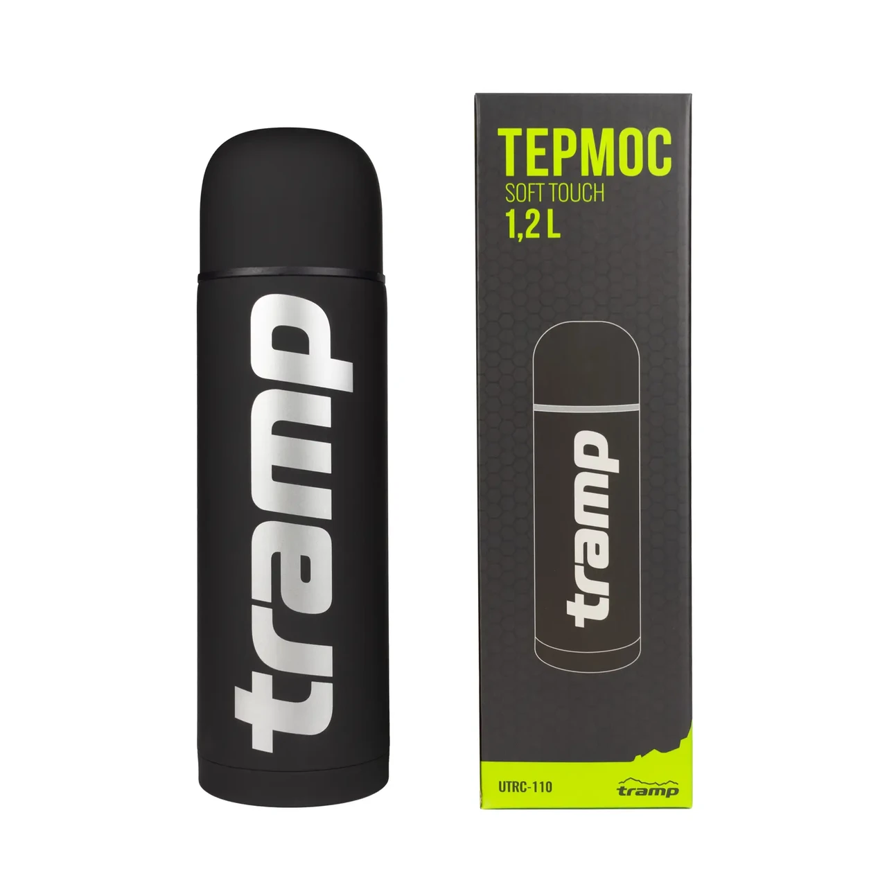 Термос туристичний Tramp Soft Touch 1,2 л Black (UTRC-110-black) - фото 3