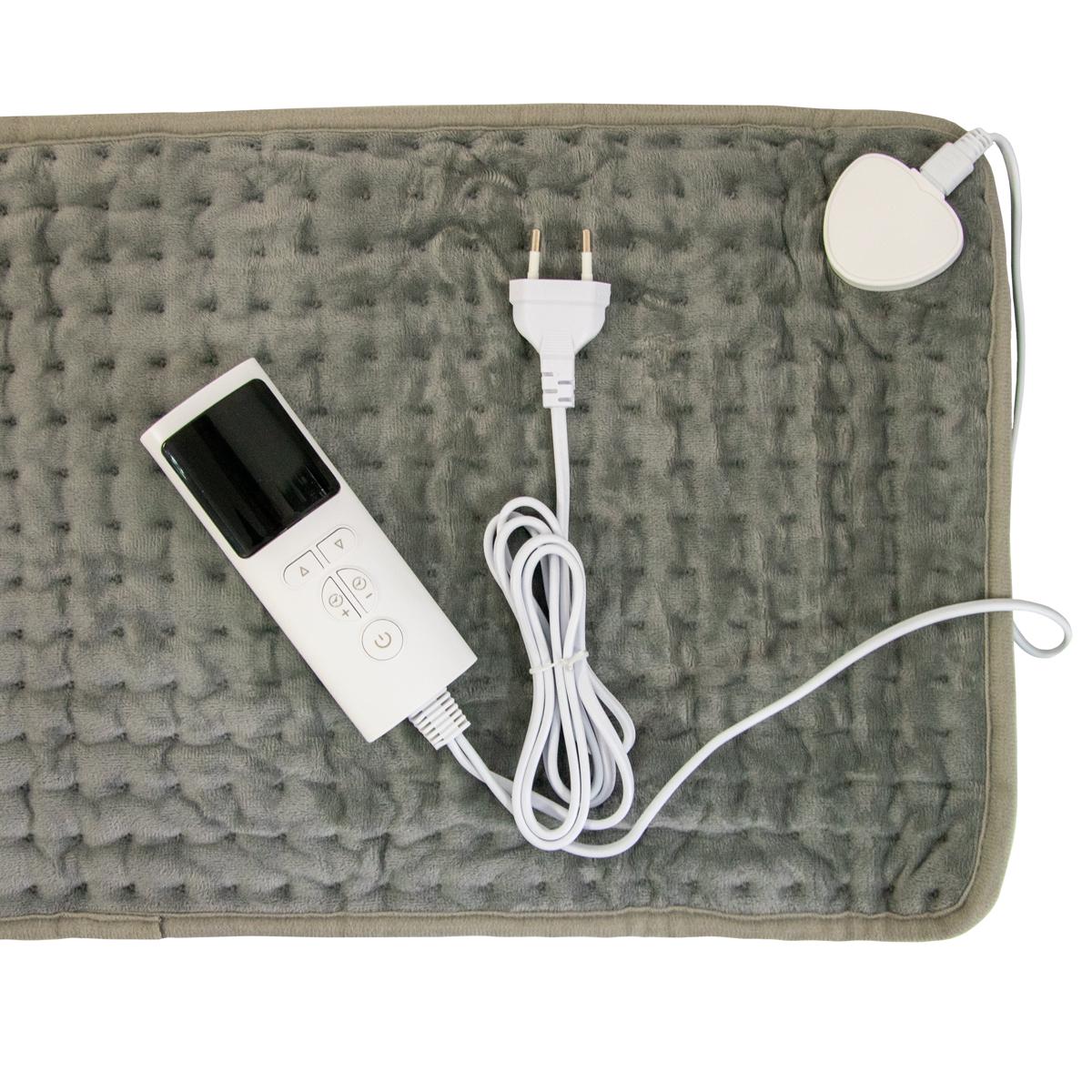 Грелка электрическая Heating Pad A-3060 75 Вт 57х29 см Серый (1010265-Gray) - фото 5