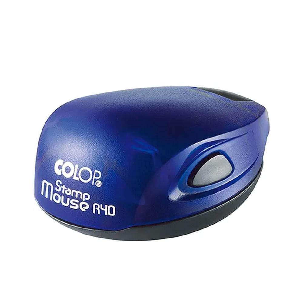 Оснастка для круглой печати Colop карманная Синий (Stamp Mouse R40indigo)