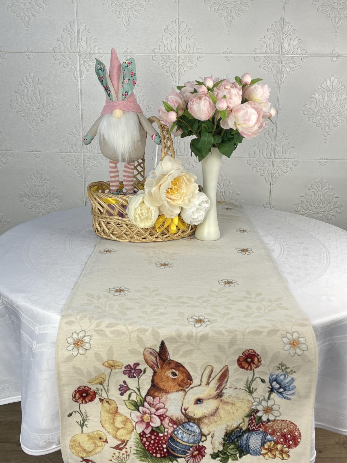 Дорожка великодняя гобеленовая Milano cod 002 45х140 см (CN38025)