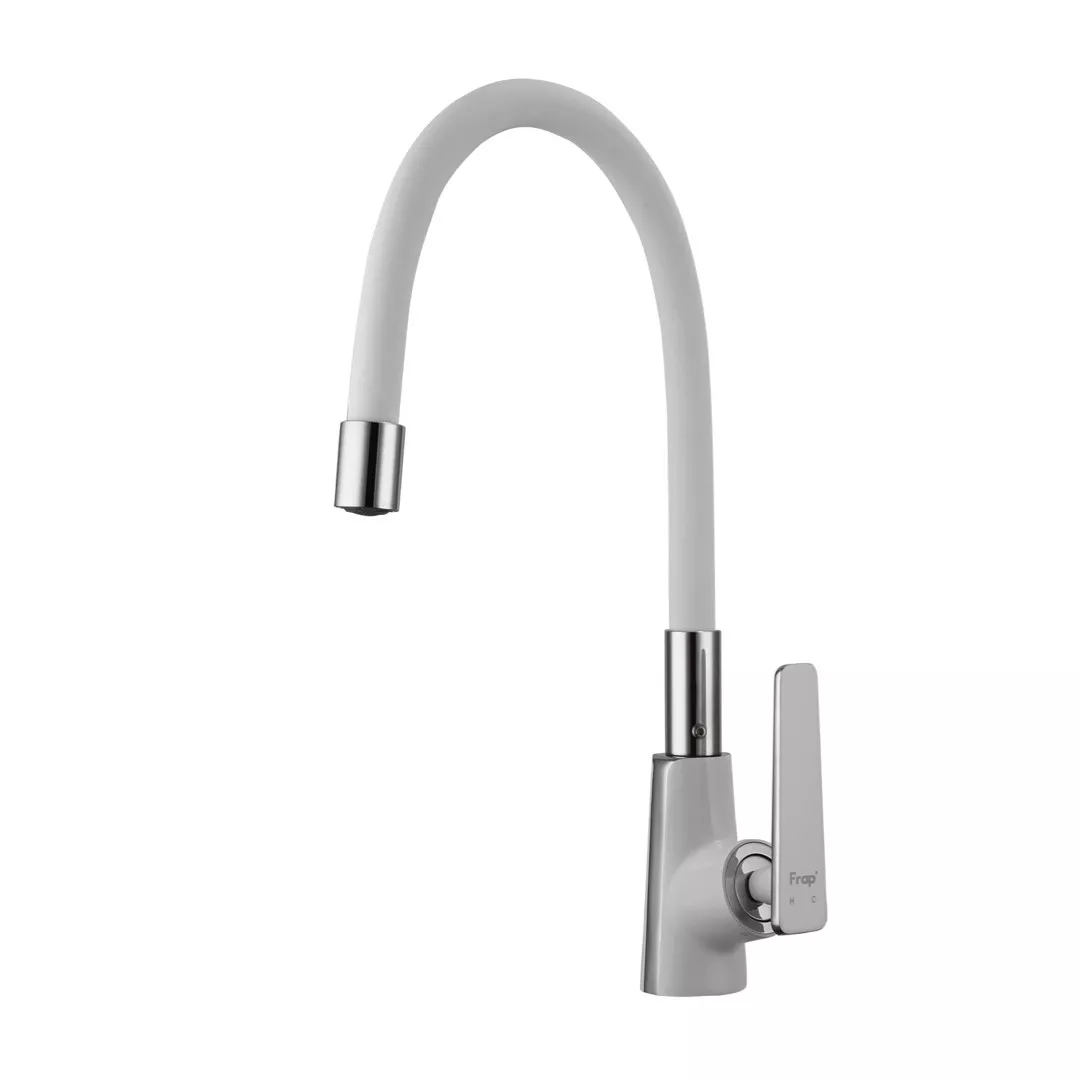 Змішувач для кухні Frap F4458 Білий/Хром
