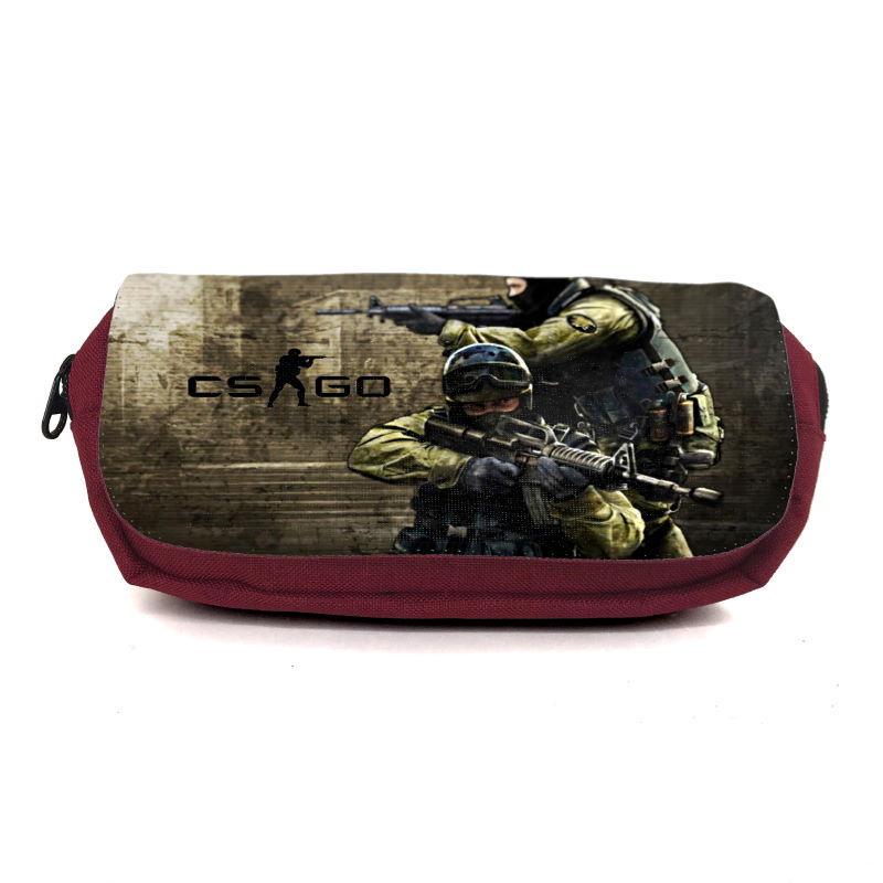 Пенал школьный Контр Страйк CSGO-0013 Бордовый (1442740026)