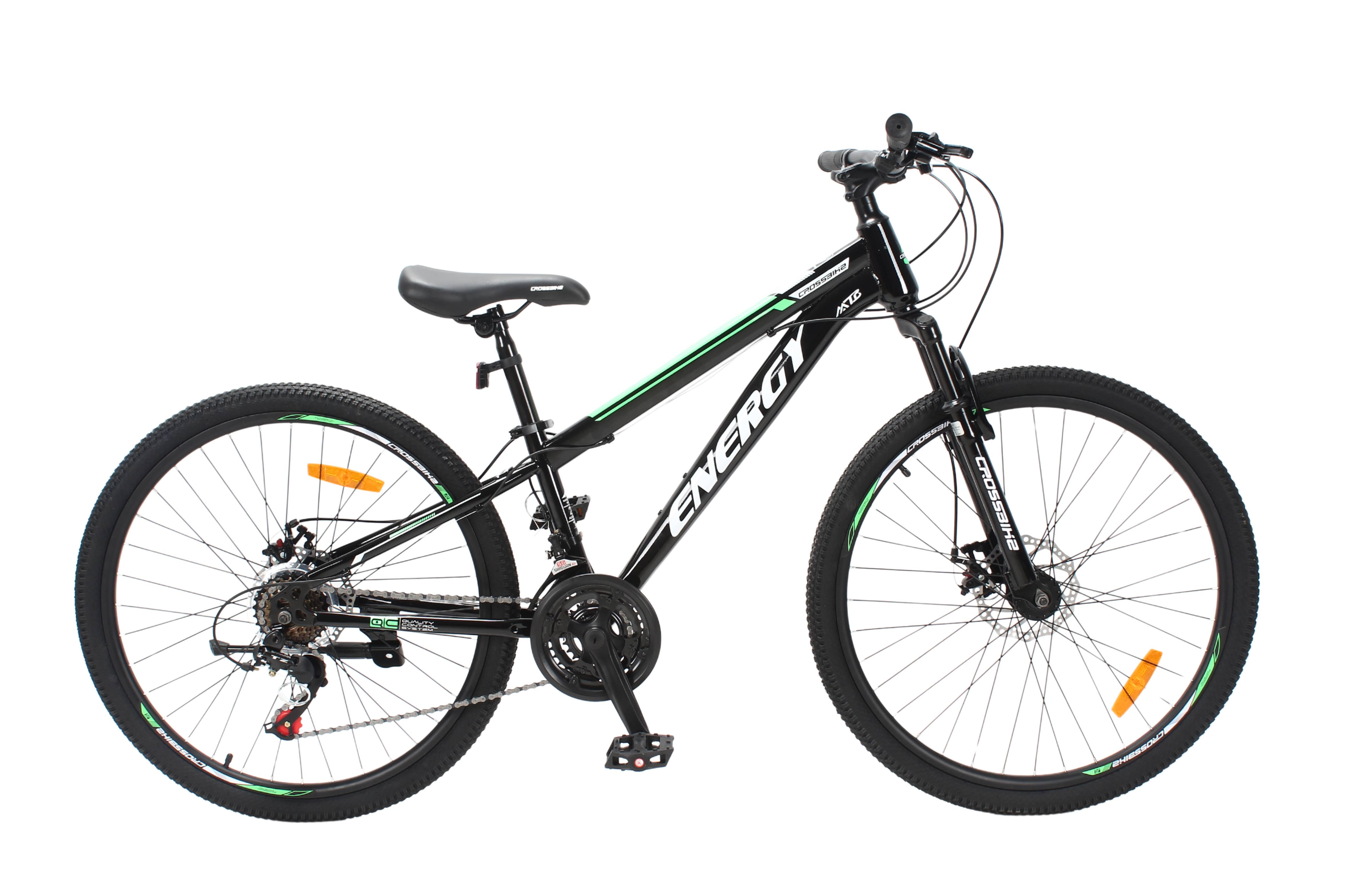 Велосипед CrossBike Energy 26" 13" Черно-зеленый