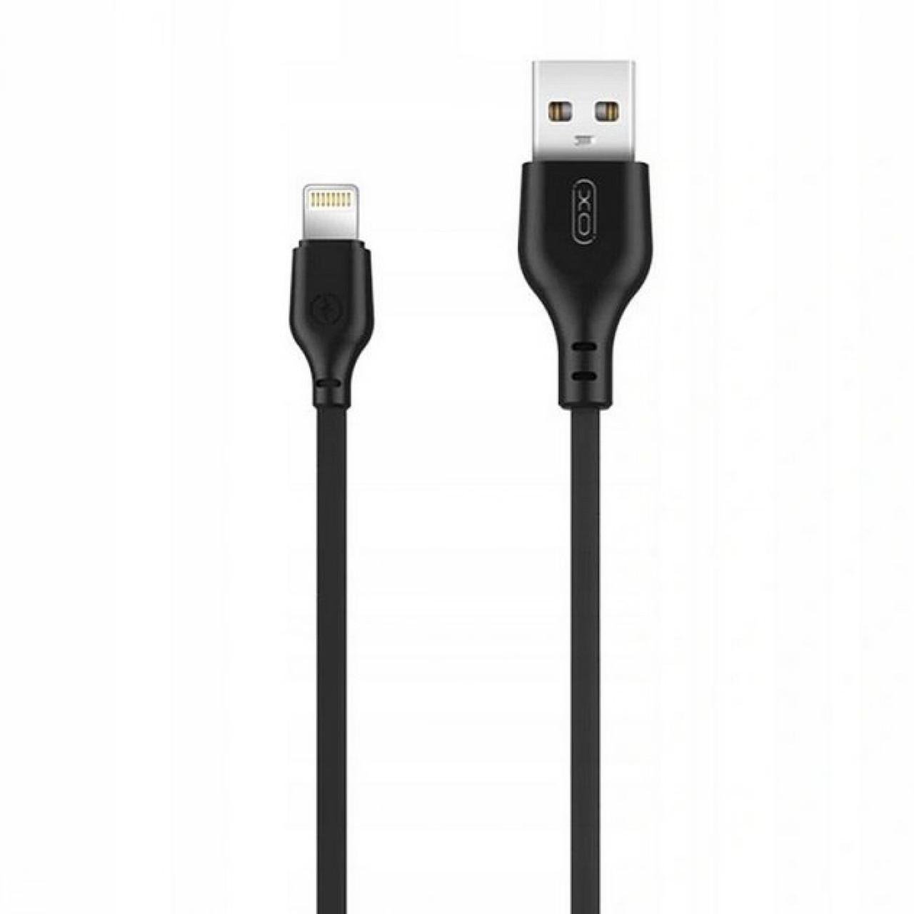 Кабель для зарядки и передачи данных XO-NB103 USB to Lightning 2 м Черный