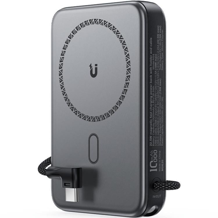 Повербанк M24 Acefast Magnetic Wireless 10000 mAh 22,5W PD, QC 3.0 USB-C In/Out QI 15W Metal Grey (6974316284871)