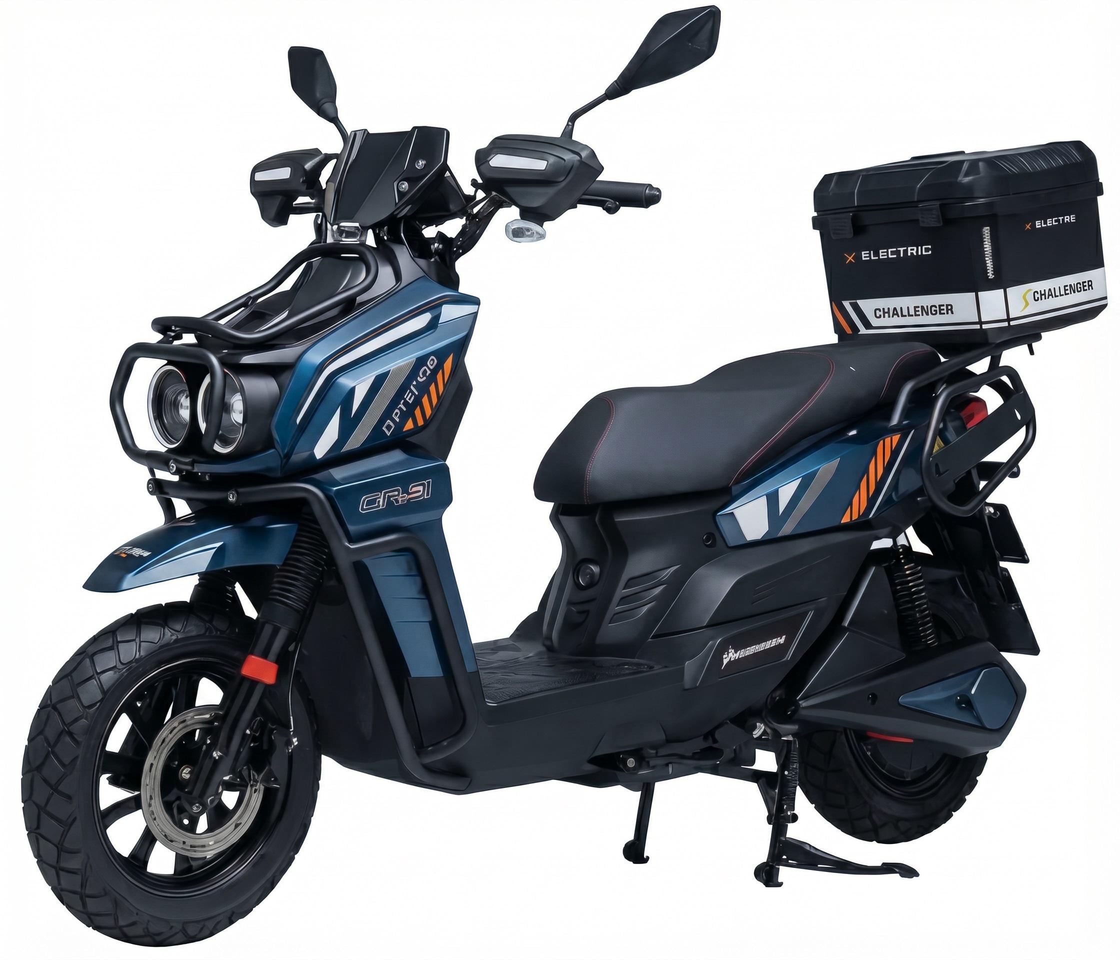 Электроскутер Crosser CR-21 аккумуляторный 72V 35 Ah 2500W Синий (2104619492)
