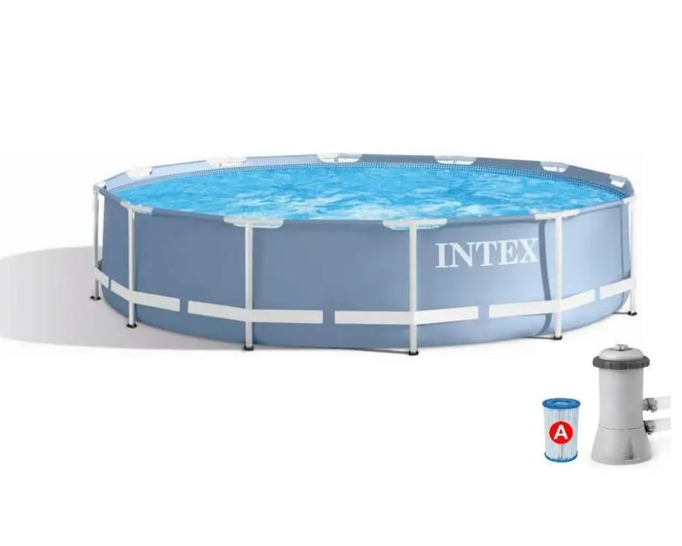 Бассейн каркасный Intex 366х76 см с фильтр-насосом (28712)