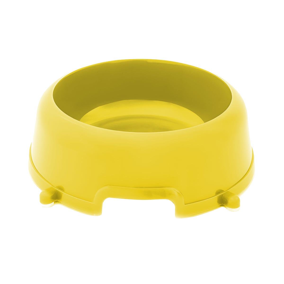 Миска для тварин пластикова 250 мл Жовтий (2447853642)