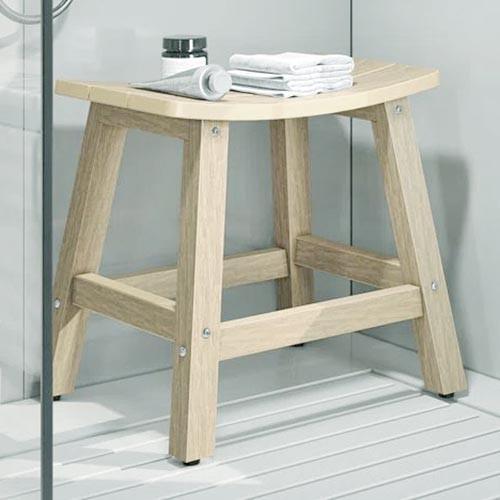 Табурет для ванной из дерева Эситен Бланже (ТВН-010601)