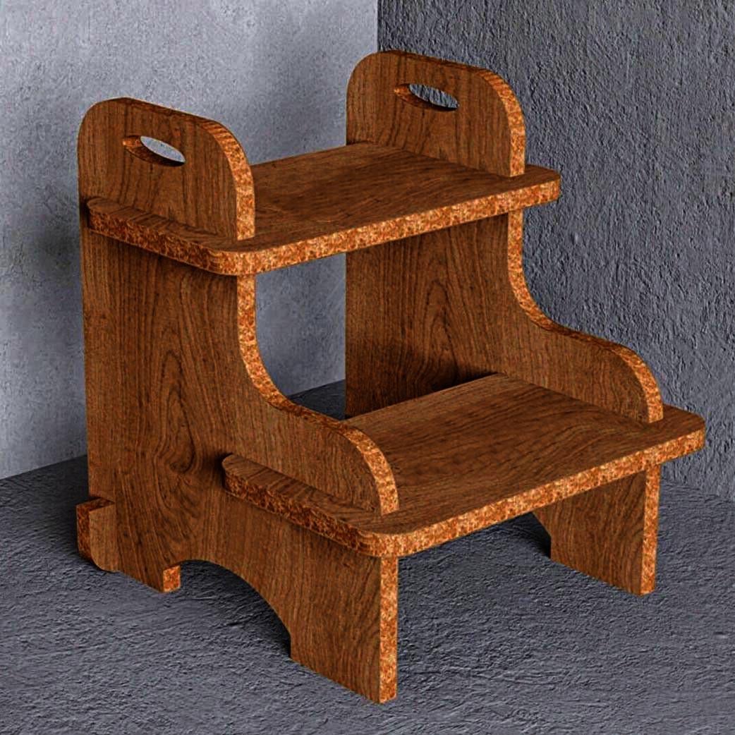 Скамейка-ступенька из дерева Редвуд Охра (ССТ-004304)