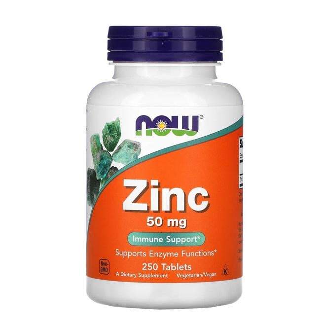 Микроэлемент Цинк NOW Foods Zinc 50мг 250 табл. (000016567) Микроэлемент Цинк NOW Foods Zinc 50мг 250 табл. (000016567)