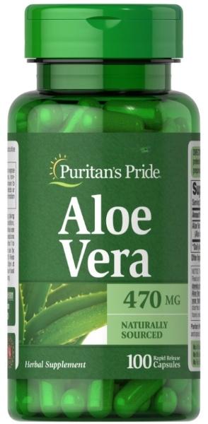 Комплекс Алоэ вера Puritans Pride Aloe Vera 470 мг 100 капсул Комплекс Алоэ вера Puritans Pride Aloe Vera 470 мг 100 капсул