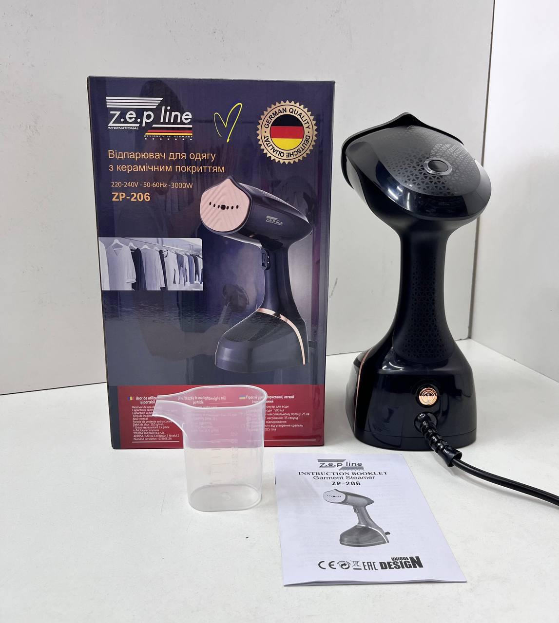 Відпарювач для одягу з керамічним покриттям Zepline ZP-206 3000 w - фото 6 Відпарювач для одягу з керамічним покриттям Zepline ZP-206 3000 w - фото 6