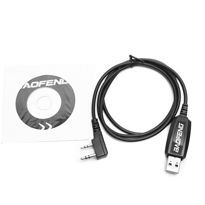 Кабель программирования Baofeng BF-UV5R BF-888S UV-82 USB Kenwood 2 Pin Черный (35024174)