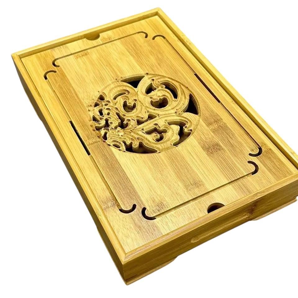 Таця-чабань для чайної церемонії Кантон дерев'яна прямокутна 35х23х6,5 см (OS-T1202) Таця-чабань для чайної церемонії Кантон дерев'яна прямокутна 35х23х6,5 см (OS-T1202)