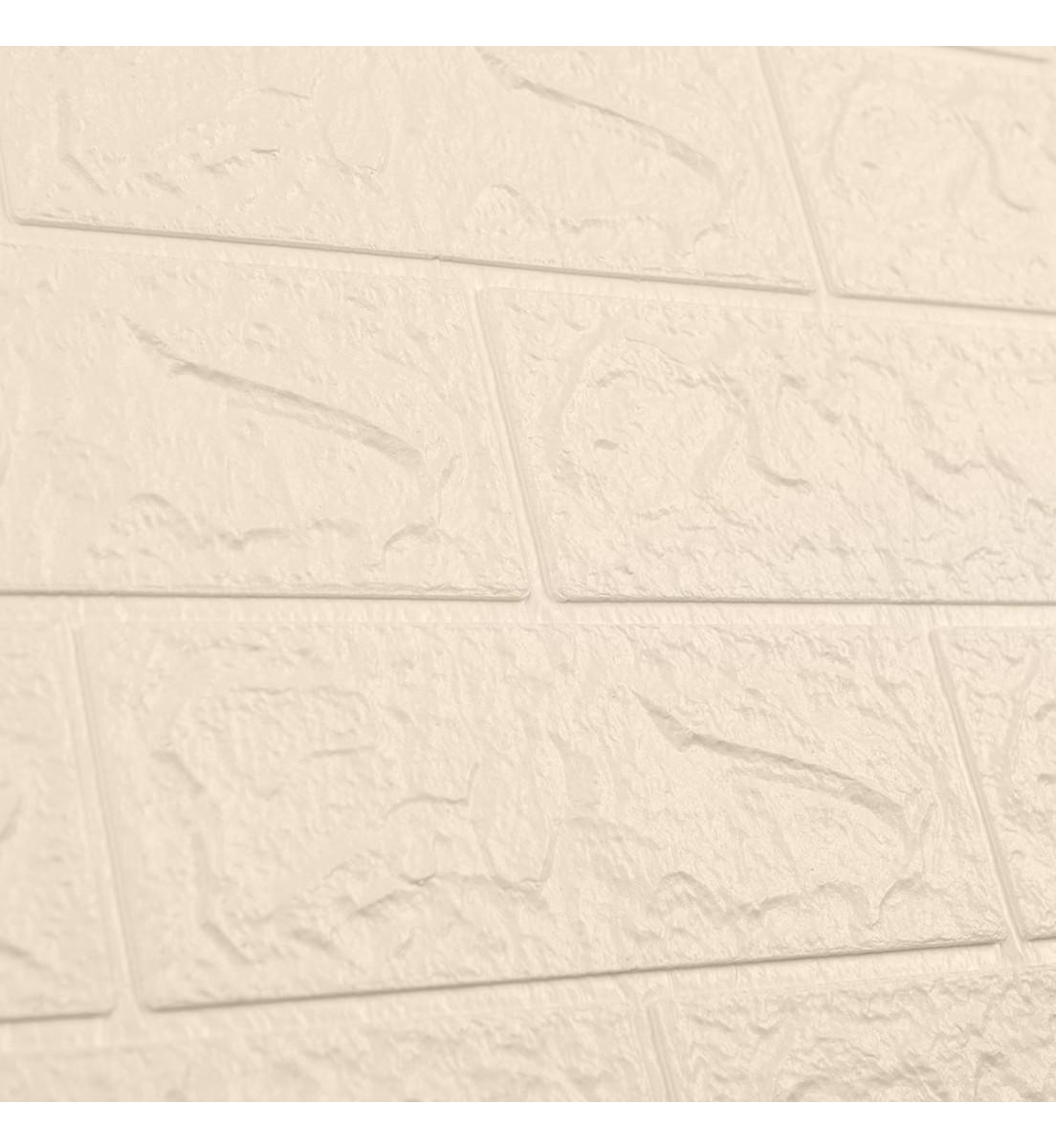 3D-панель под кирпич самоклеющаяся 20000x700x3 мм Слоновая кость - фото 5 3D-панель под кирпич самоклеющаяся 20000x700x3 мм Слоновая кость - фото 5