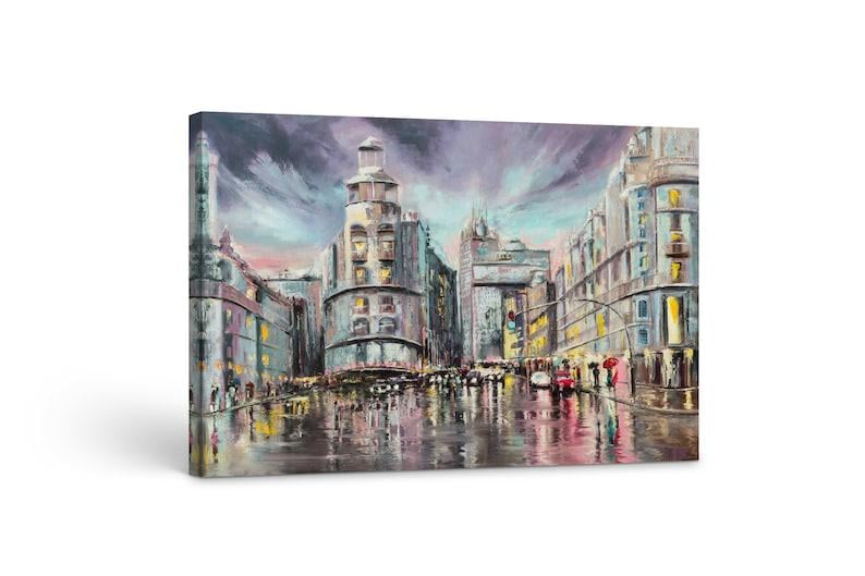 Картина на холсте KIL Art Старый город Мадрид 122x81 см (220)