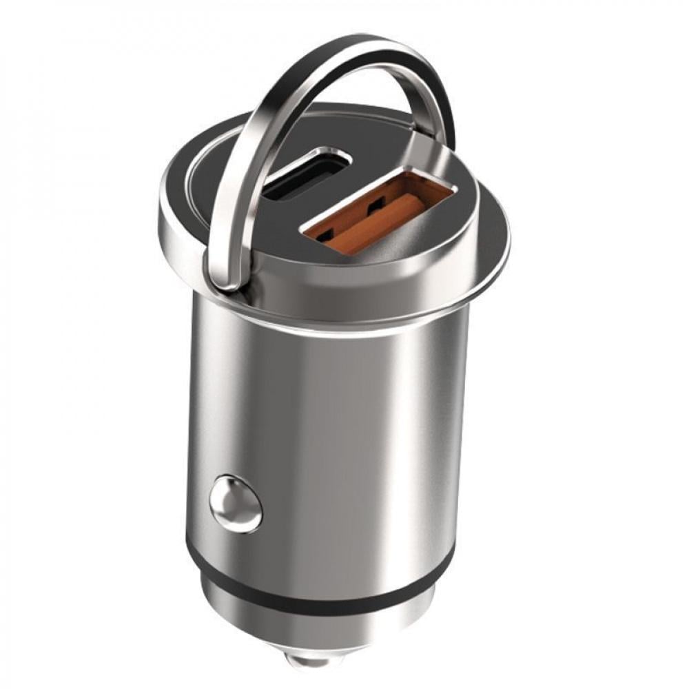 Зарядное устройство в авто Proove Viraty Car Charger 45W QC/PD Type-C/USB Серебряный (44887 silver)