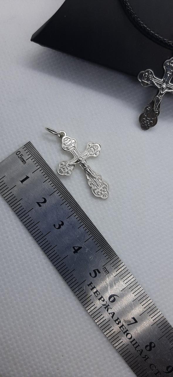 Срібний хрестик 925 проби православний (2826849461) - фото 5 Срібний хрестик 925 проби православний (2826849461) - фото 5