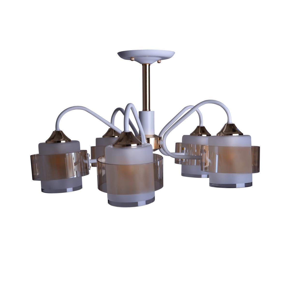 Люстра LK-729S/5 E27 WH+FG Люстра LK-729S/5 E27 WH+FG