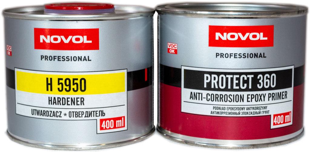 Грунт епоксидний NOVOL Protect 360 затверджувач 5950 400 мл Anti-Corrosion 1:1 0,4 л (000025333) - фото 1