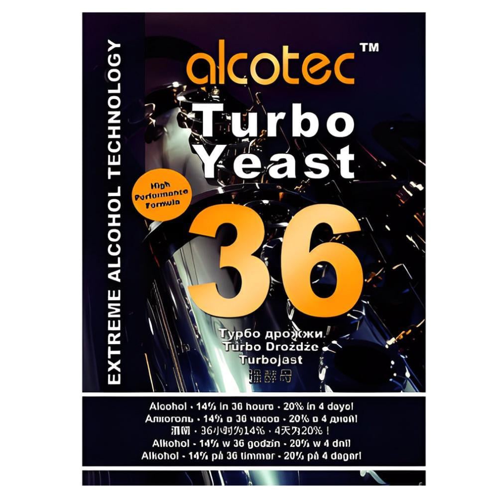 Дрожжи турбо Alcotec 36 Extreme 160 г (16540)