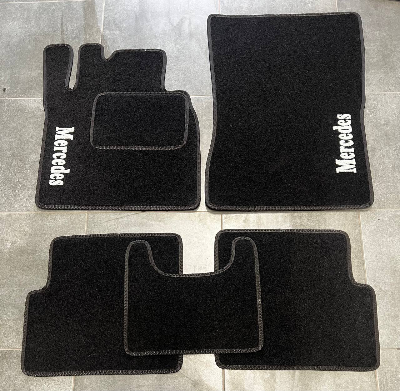 Коврики автомобильные ворсовые в салон для Mercedes G-class W 463 2001-н. в. 5 шт. Черный