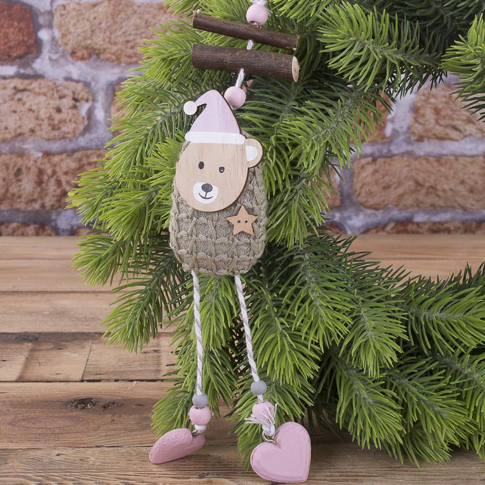 Подвеска Медведь мягкий в шапке (2618-2)